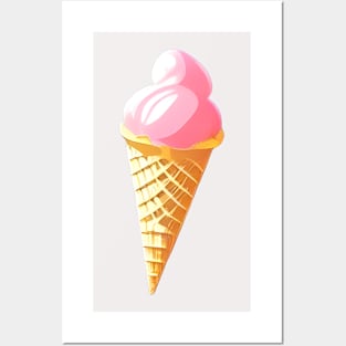 Ice Cream Cone Posters and Art